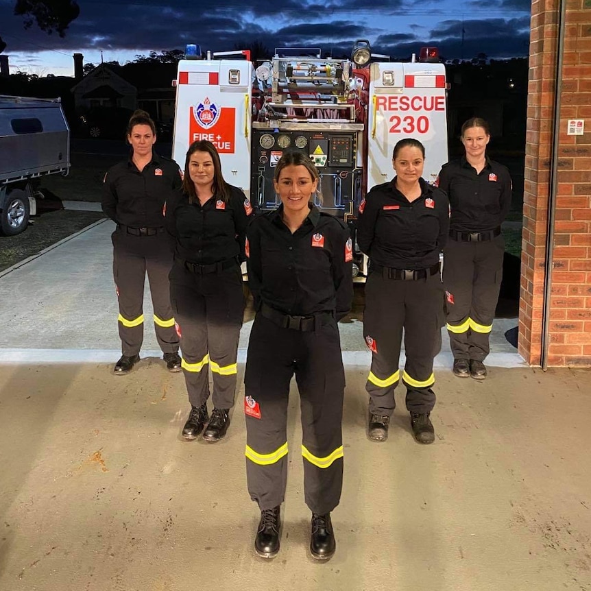 Fire and Rescue NSW Station Bombala 230 female firefighting crew