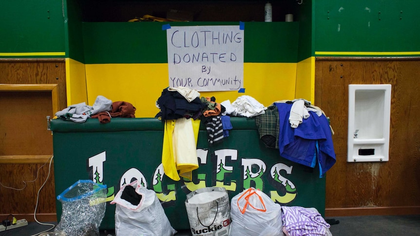 Red Cross clothing donations