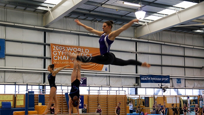 Australia's elite gymnasts in training