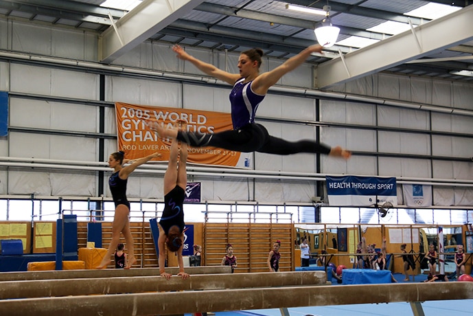 Australia's elite gymnasts in training