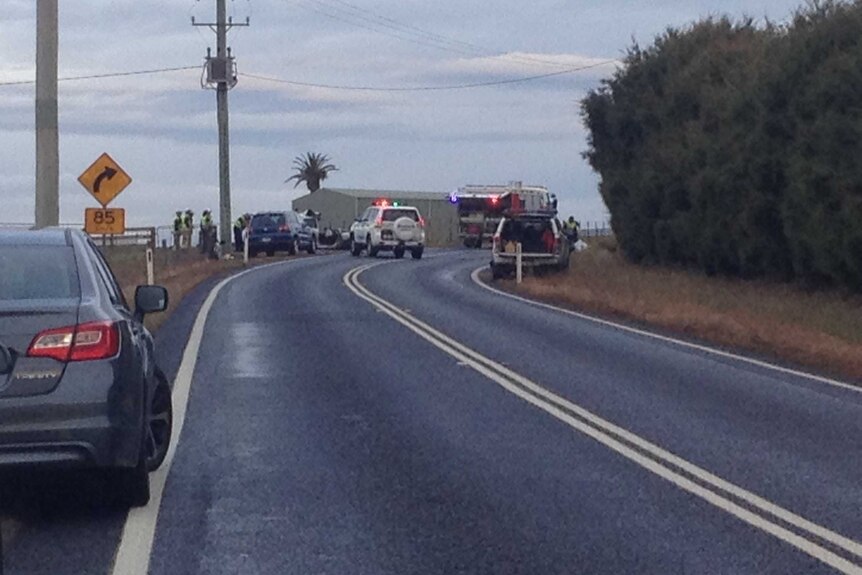 A mother and daughter were killed in a wet-weather collision near Devonport.
