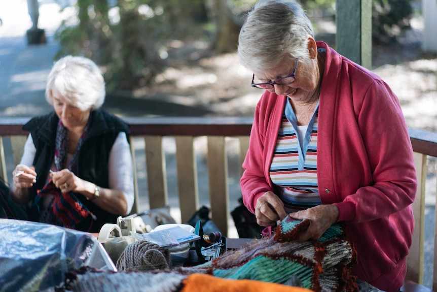 Knitting in Eumundi