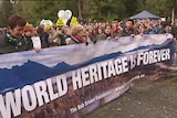 Protest in the World Heritage Area