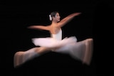 A dancer from the Australian Ballet rehearses for Imperial Suite at the Arts Centre in Melbourne
