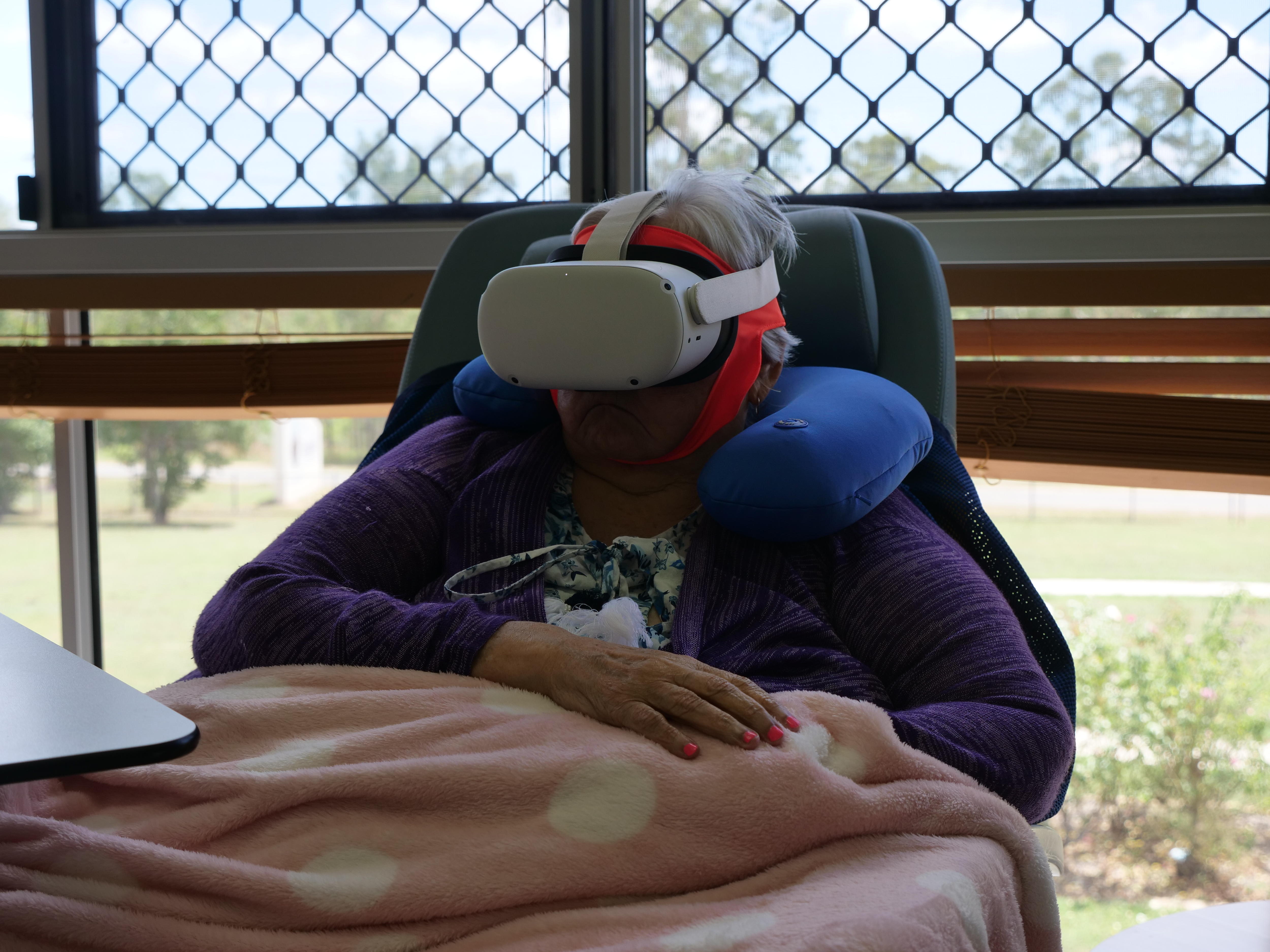 Virtual reality goggles changing the lives of aged care residents in