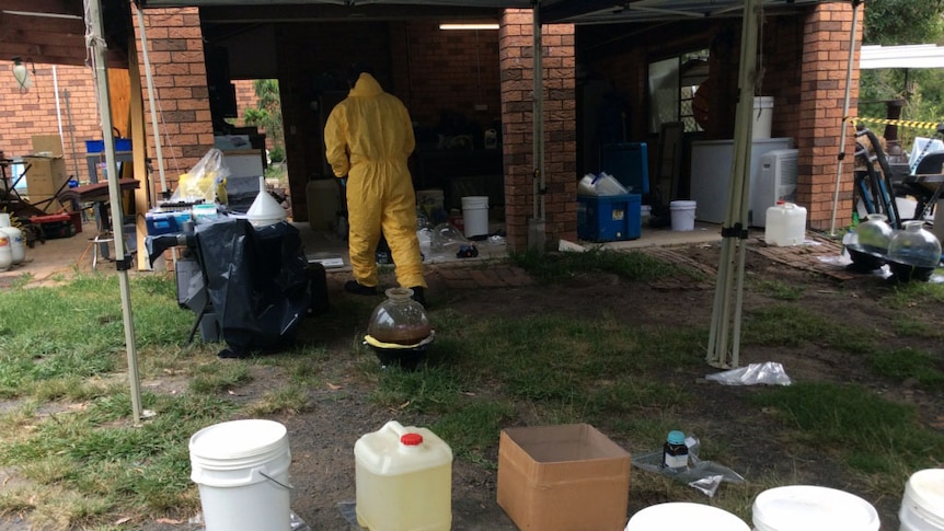 NSW Police raid a drug lab