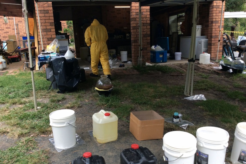 NSW Police raid a drug lab