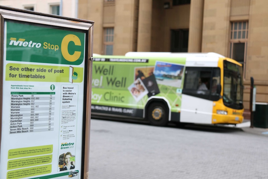 Hobart bus mall in Elizabeth Street