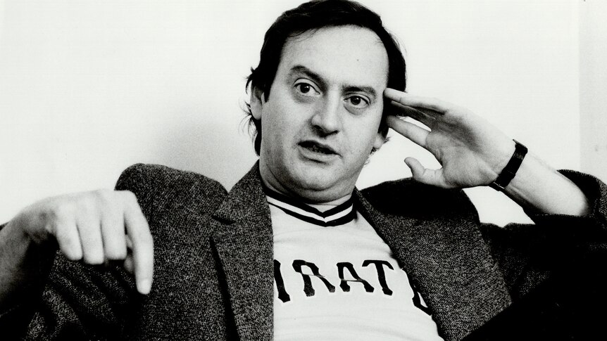 Comedian Joe Flaherty in 1982 while he was starring in Canadian sketch show SCTV.
