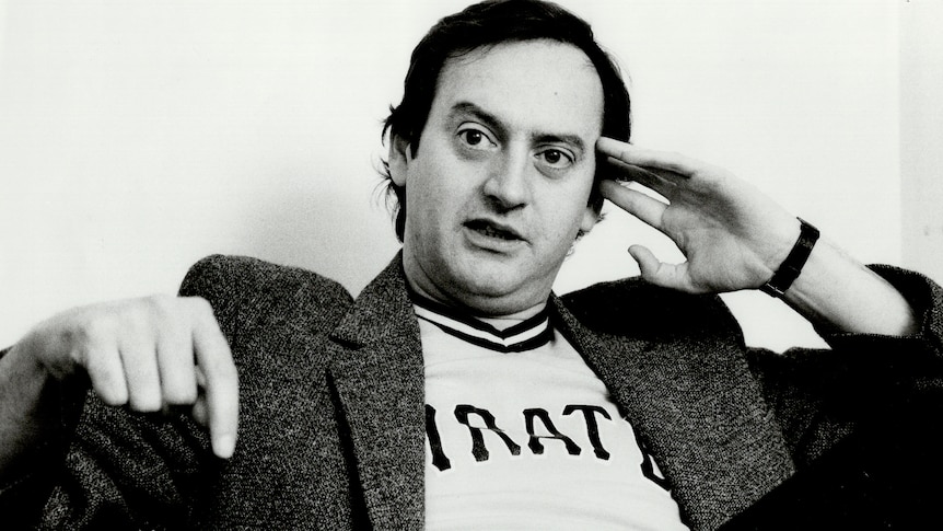 Comedian Joe Flaherty in 1982 while he was starring in Canadian sketch show SCTV.