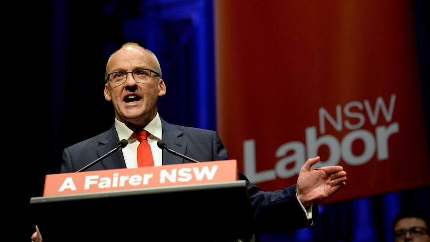 New South Wales Labor Party Leader Luke Foley during the NSW State Labor Conference at Sydney Town Hall, in Sydney.