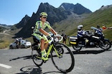 Poland's Rafal Majka climbs the Col du Tourmalet on stage 11 of the Tour de France, July 15, 2015.