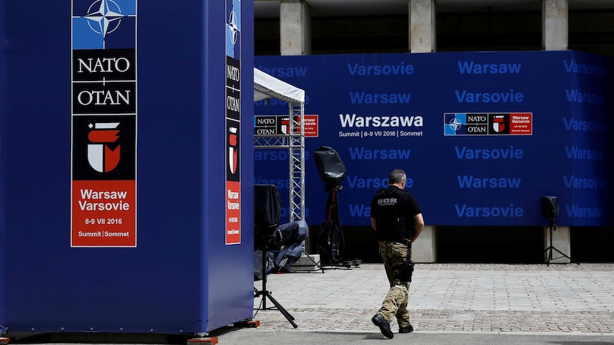 The venue of the NATO Summit in Warsaw, Poland