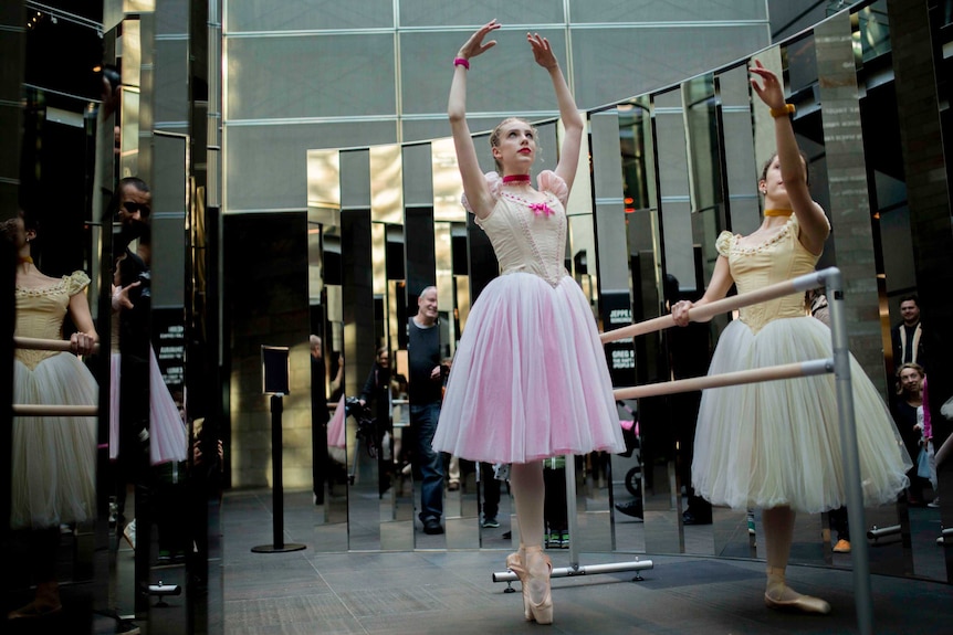 Ballerinas at the National Gallery of Victoria