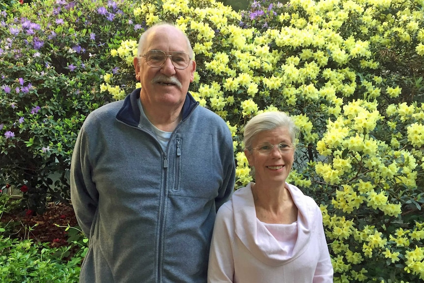 Harry Quick and Andrea Gerrard from Tasmanian Headstone Project