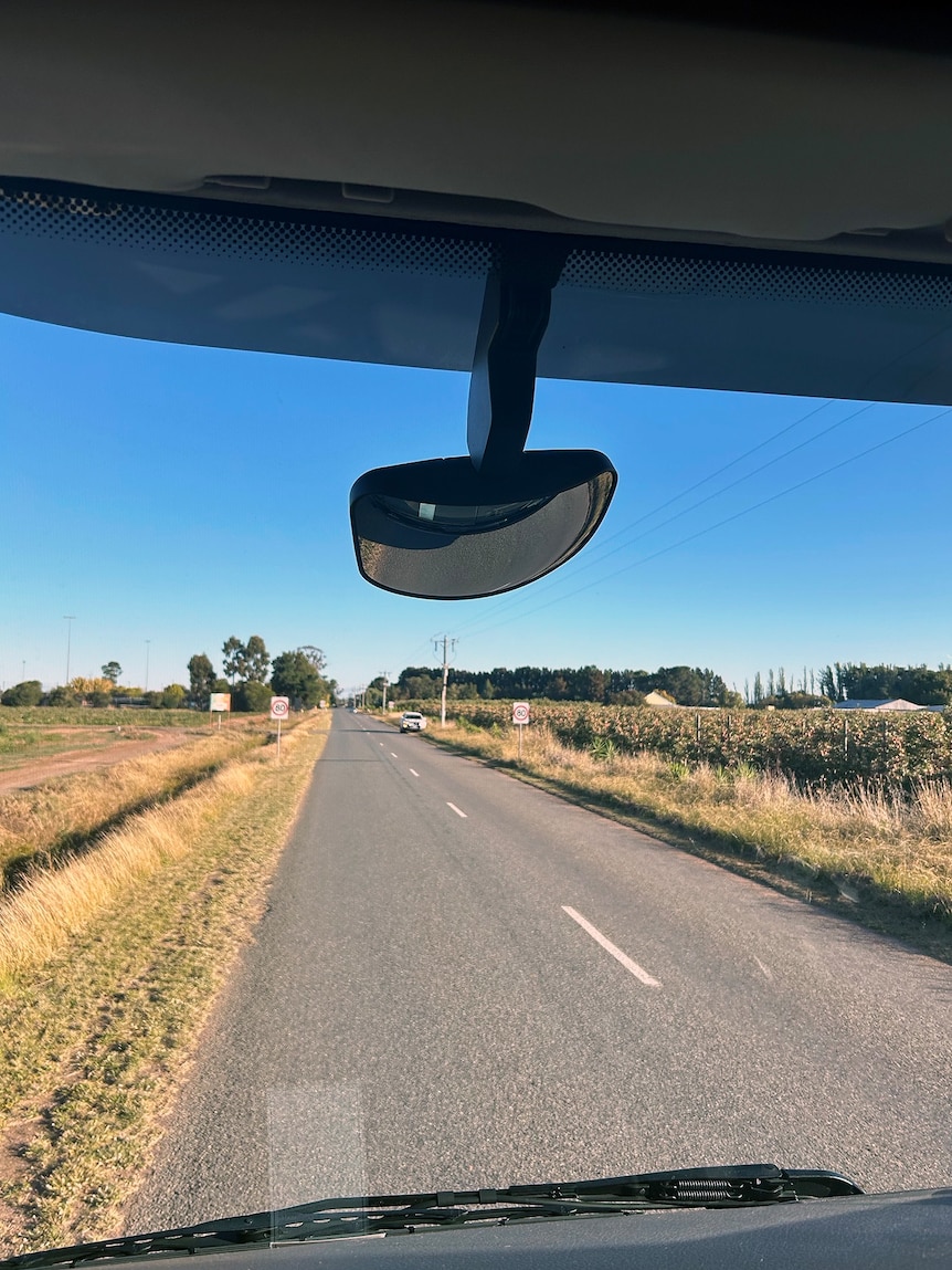 The interior of the EV truck on a flat road in Shepparton