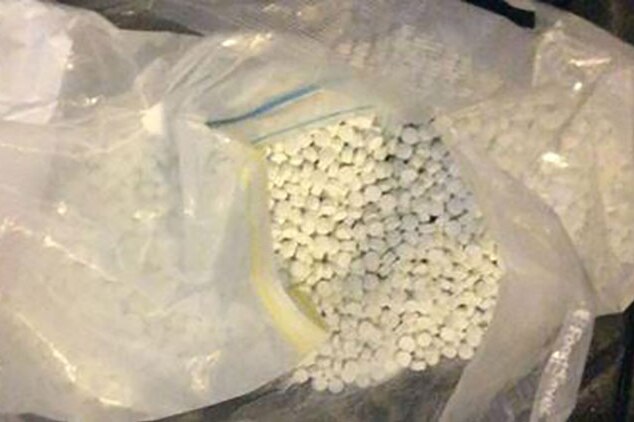 Police seized more than 7,500 ecstasy tablets in one of today's raids