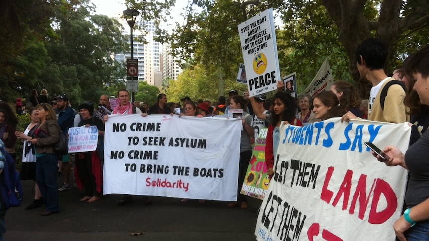 Protesters in Sydney call on Australia to welcome asylum seekers