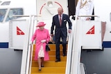 Queen Elizabeth II and The Duke of Edinburgh arrive in Perth