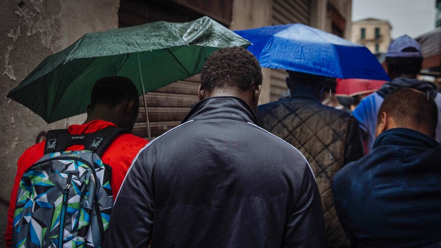 Nigerian migrants in Italy.