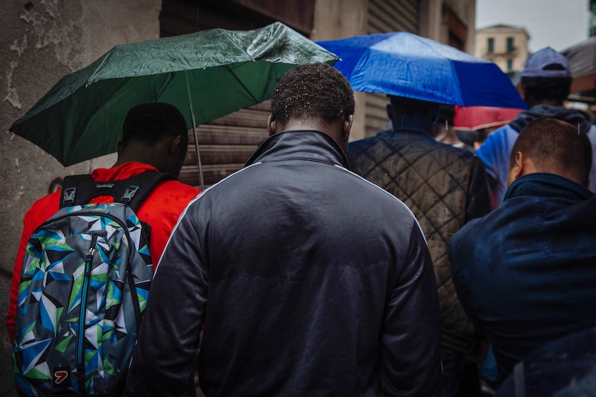 Nigerian migrants in Italy.