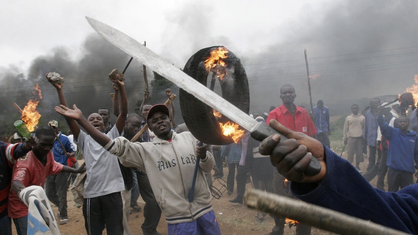 Violence has flared since Sunday's controversial re-election of President Mwai Kibaki.