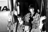 The Beatles arrive at Tokyo airport