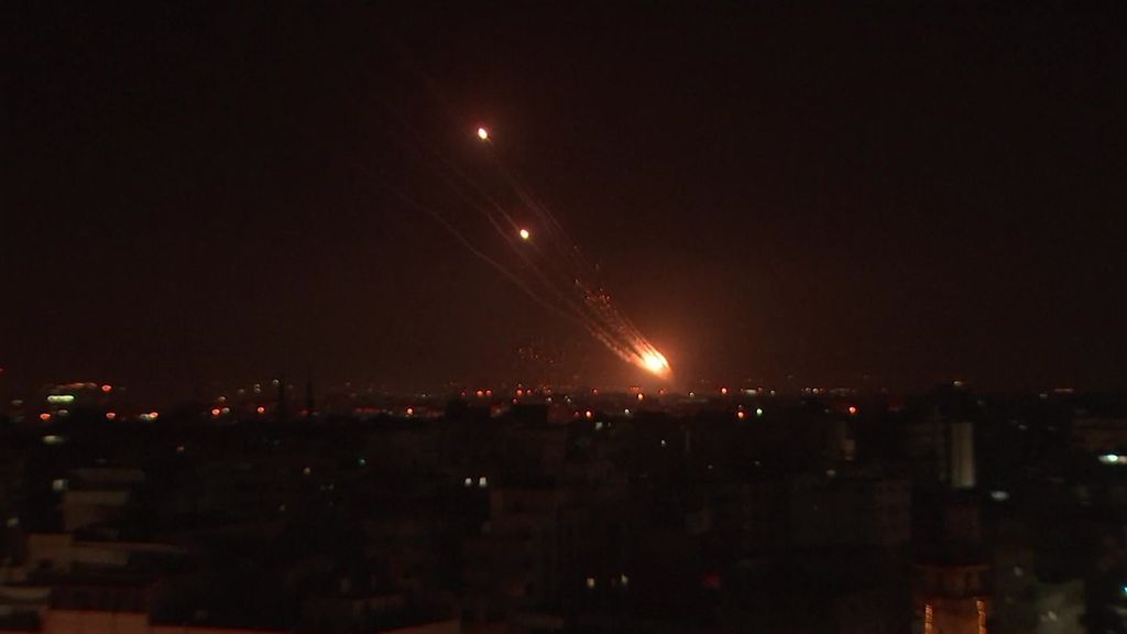 Explosions Light Up The Sky After Israel And Hamas Exchange Rocket Fire Abc News