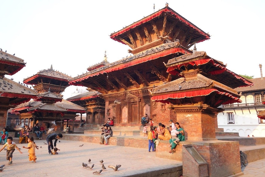 Exterior temple in Kathmandu 