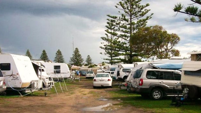 A caravan park.