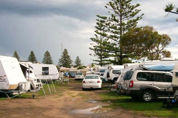 A caravan park.