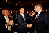 John Howard, Tony Abbott welcome Mike Baird at the NSW Liberal campaign launch in Sydney