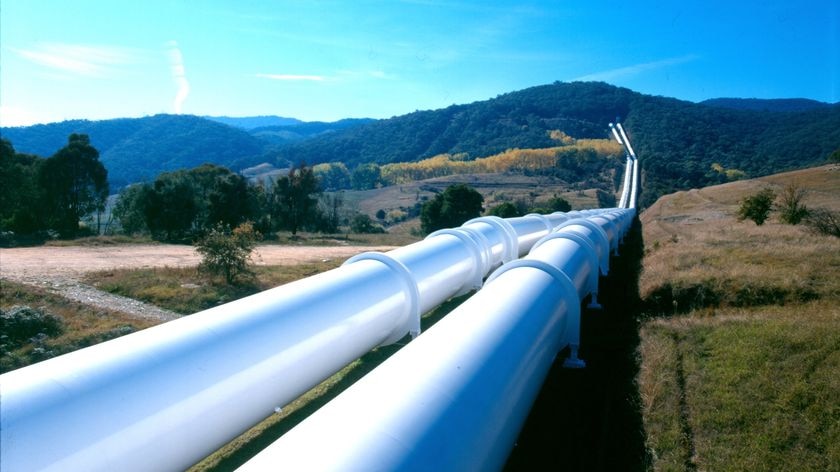Water pipelines of the Snowy Mountains Hydro Scheme.