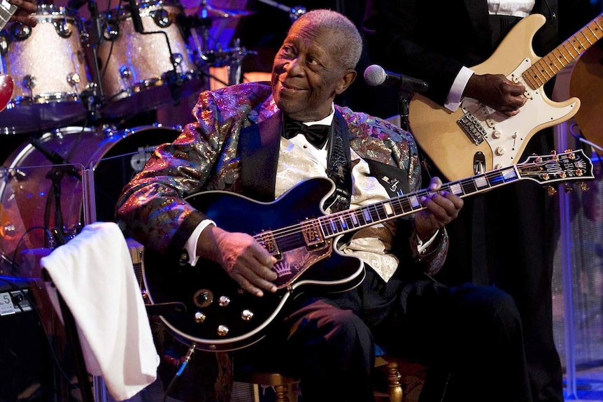 BB King performs in the White House