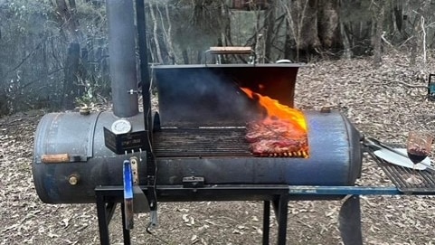 Lee McDonald transforms old gas hotwater units into charcoal cooking devices