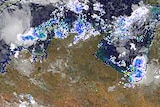 Satellite image shows weather activity in northern Australia.