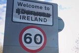 An Irish border sign.