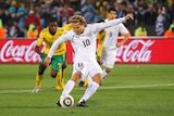 Uruguayan ace: Diego Forlan lit up the World Cup with five goals.