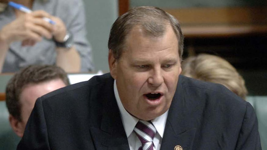 Liberal Paterson MP Bob Baldwin speaking in Parliament.