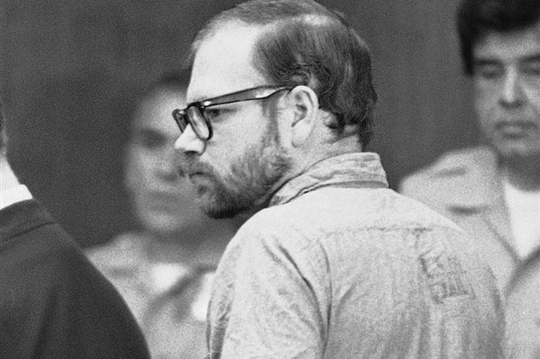 US serial killer Roy Norris during his trial