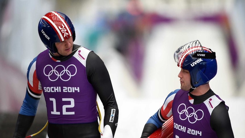 Christian Niccum and Jayson Terdiman of US doubles luge team