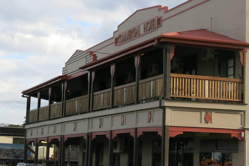 Exterior of the Commercial Hotel in Clermont
