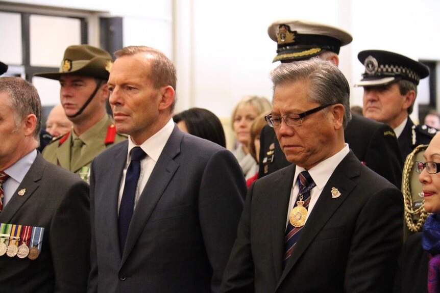 Tony Abbott at VP Day in Adelaide
