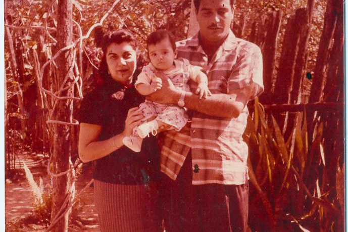 Luis Garcia and his parents in Cuba in the early 1960s