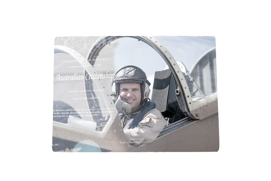 Daniel Duggan in the cockpit