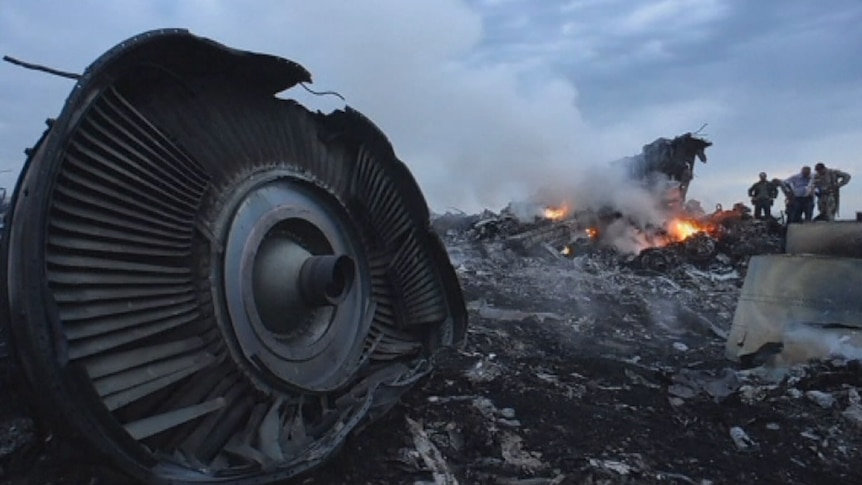 Wreckage of MH17