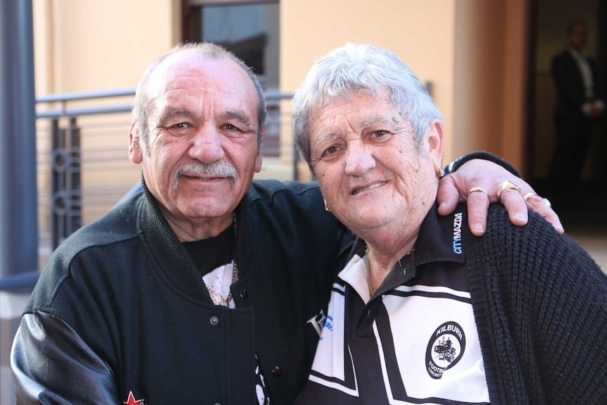 Kilburn Football Club supporters Charles and Janice Demicoli.