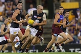 Chris Judd produced a vintage performance to finish with 33 possessions, 17 contested.