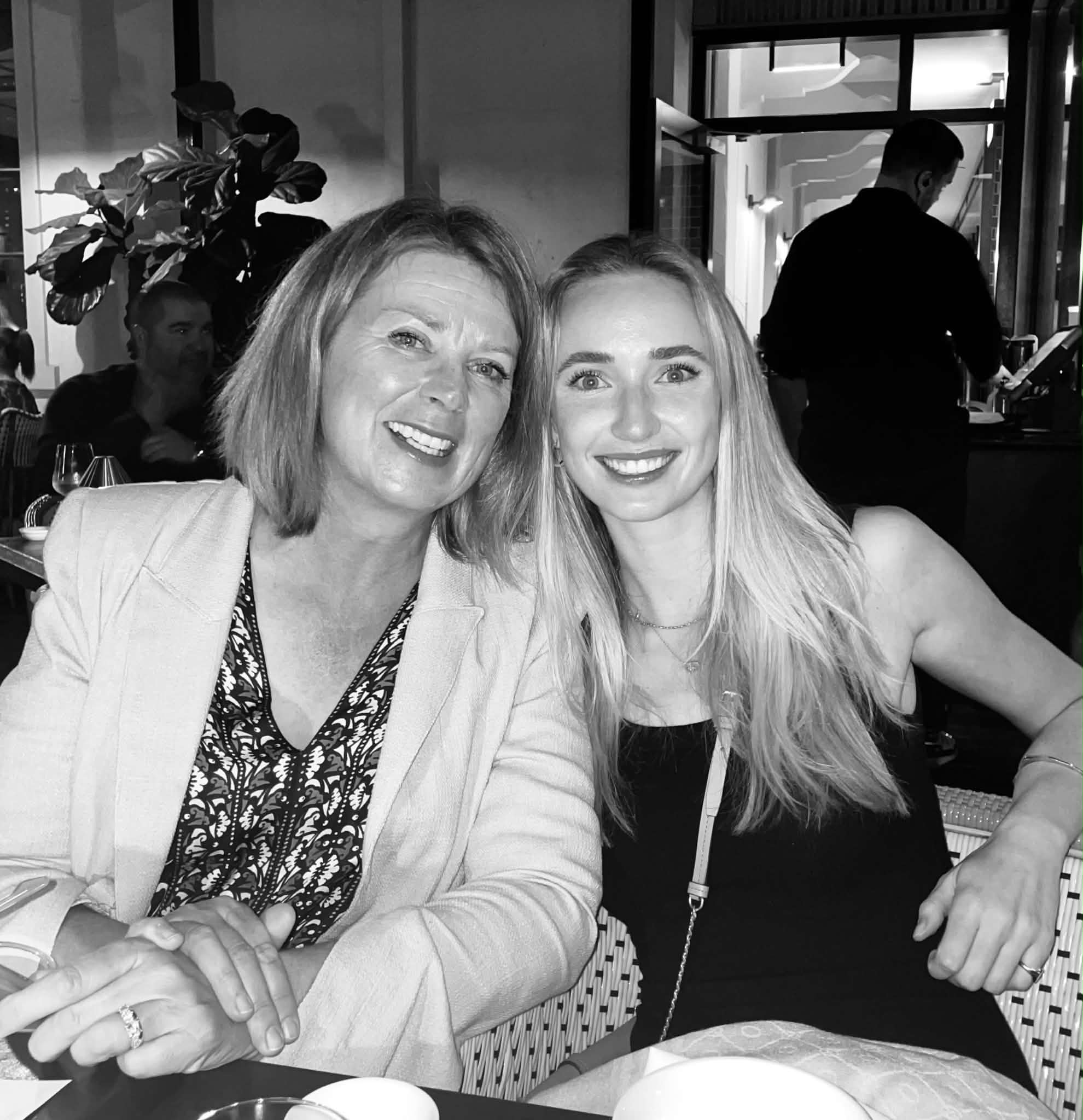 Lucy Scott with her mum Kate Scott.
