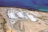 Aerial shot of Adelaide's water desalination plant